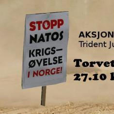 Demo mot Trident Juncture i Kristiansand 27/10